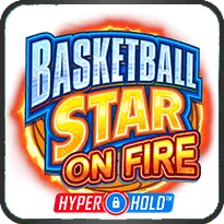 BASKETBALL STAR ON FIRE HYPER & HOLD